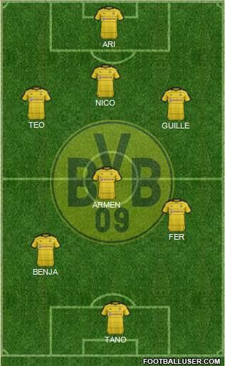 Borussia Dortmund Formation 2016