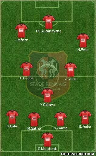 Stade Rennais Football Club Formation 2016