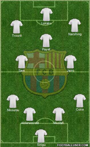 F.C. Barcelona Formation 2016