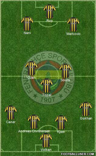 Fenerbahçe SK Formation 2016