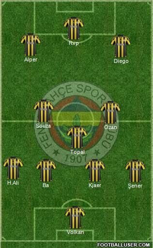 Fenerbahçe SK Formation 2016