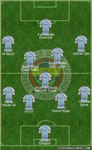 Fenerbahçe SK Formation 2016