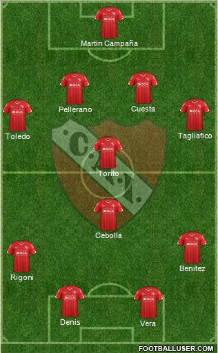 Independiente Formation 2016