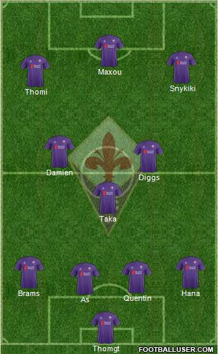 Fiorentina Formation 2016