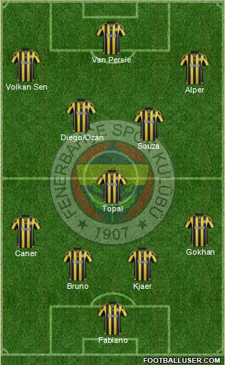 Fenerbahçe SK Formation 2016