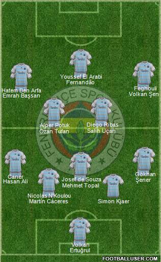 Fenerbahçe SK Formation 2016