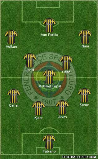 Fenerbahçe SK Formation 2016