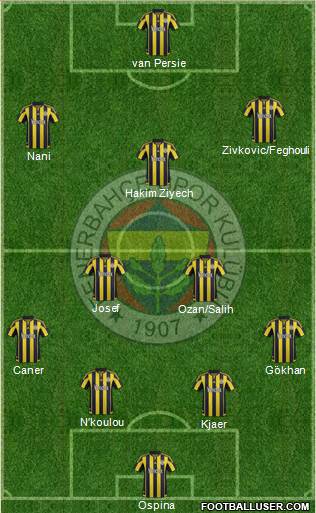 Fenerbahçe SK Formation 2016