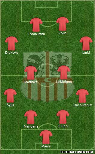 Athletic Club Ajaccien Football Formation 2016