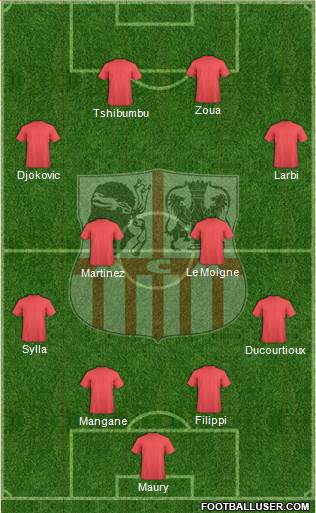 Athletic Club Ajaccien Football football formation