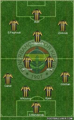 Fenerbahçe SK Formation 2016