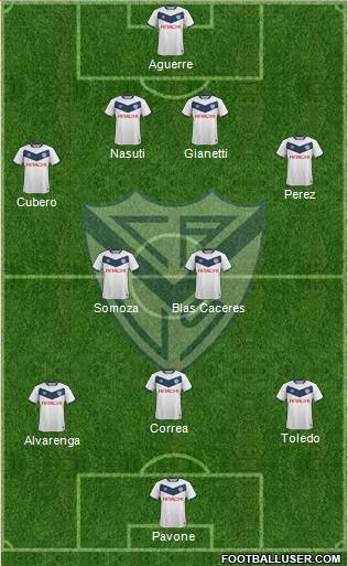 Vélez Sarsfield Formation 2016
