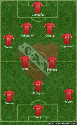 Independiente Formation 2016