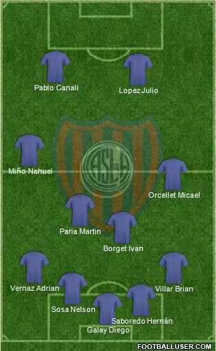 San Lorenzo de Almagro Formation 2016