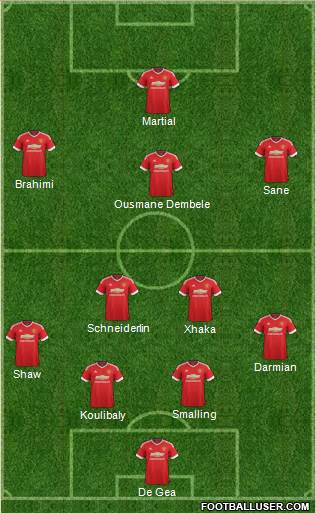 Manchester United Formation 2016