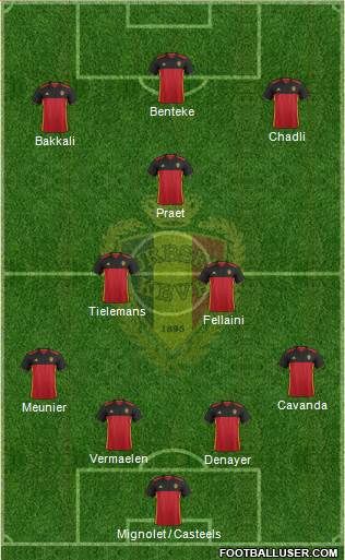 Belgium Formation 2016