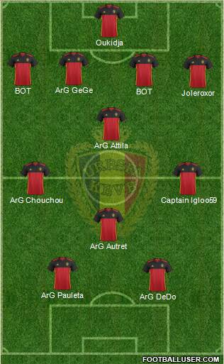 Belgium Formation 2016