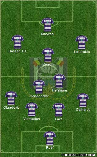 RSC Anderlecht Formation 2016