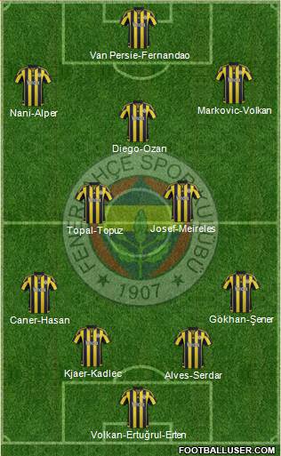 Fenerbahçe SK Formation 2016