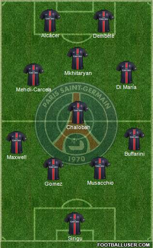 Paris Saint-Germain Formation 2016