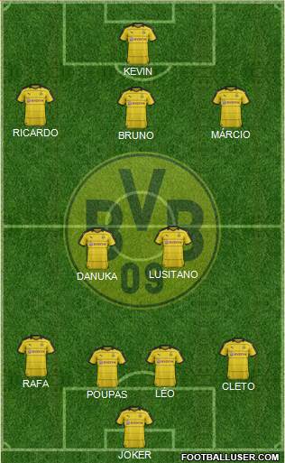 Borussia Dortmund Formation 2016