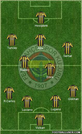 Fenerbahçe SK Formation 2016
