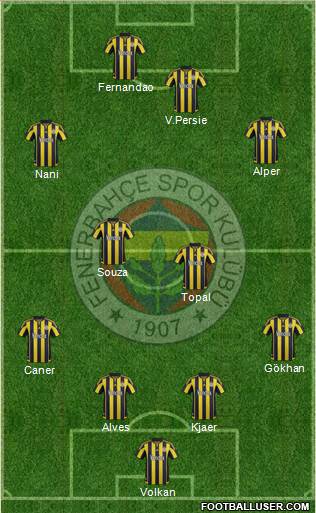 Fenerbahçe SK Formation 2016