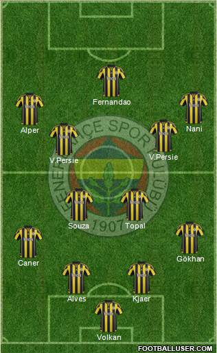 Fenerbahçe SK Formation 2016