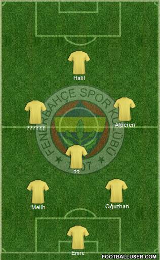 Fenerbahçe SK Formation 2016