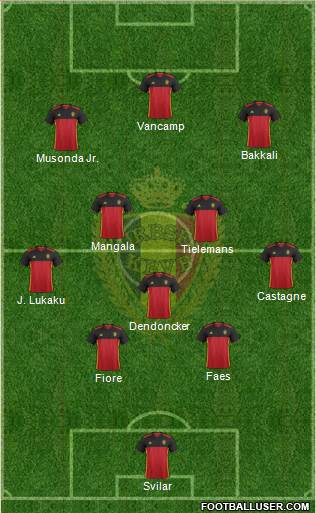 Belgium Formation 2016
