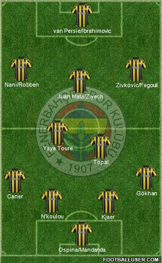 Fenerbahçe SK Formation 2016