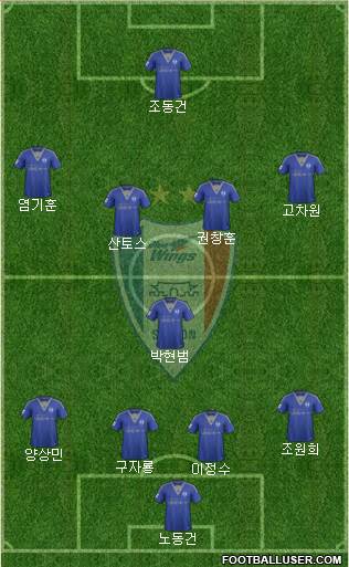 Suwon Samsung Blue Wings Formation 2016