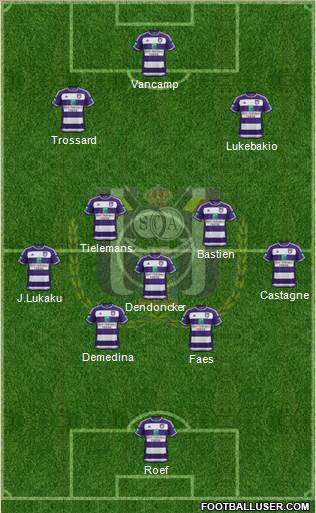 RSC Anderlecht Formation 2016