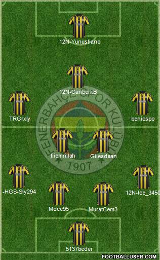 Fenerbahçe SK Formation 2016