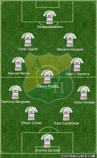 CD Atlético Huila Formation 2016