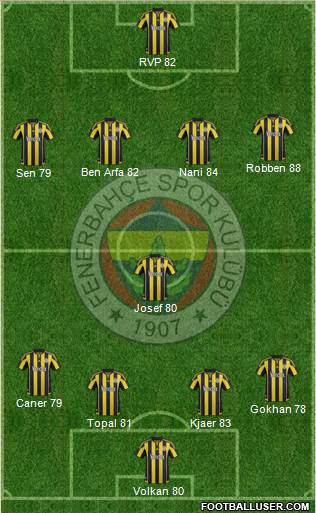Fenerbahçe SK Formation 2016