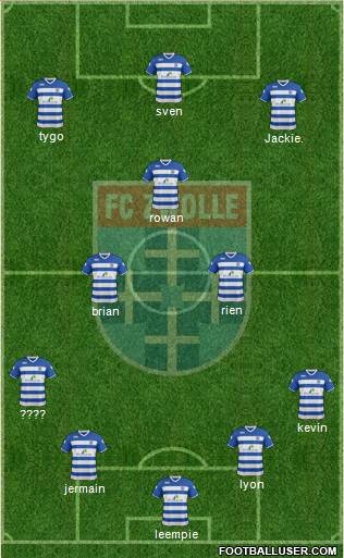 FC Zwolle Formation 2016