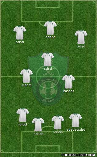 Al-Ahli (KSA) 4-3-3 football formation