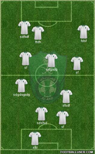 Al-Ahli (KSA) Formation 2016