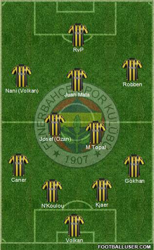 Fenerbahçe SK Formation 2016