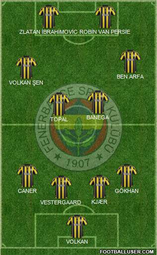 Fenerbahçe SK Formation 2016