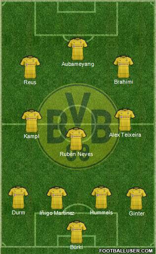 Borussia Dortmund Formation 2016
