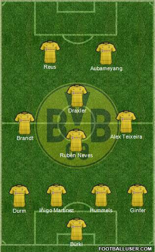 Borussia Dortmund Formation 2016