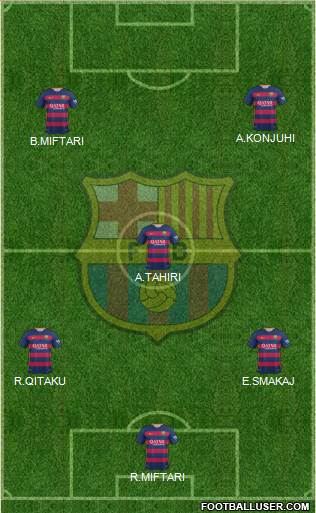 F.C. Barcelona Formation 2016