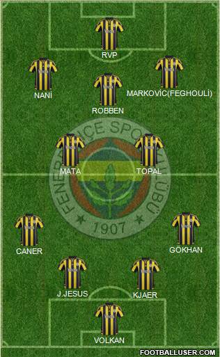 Fenerbahçe SK Formation 2016