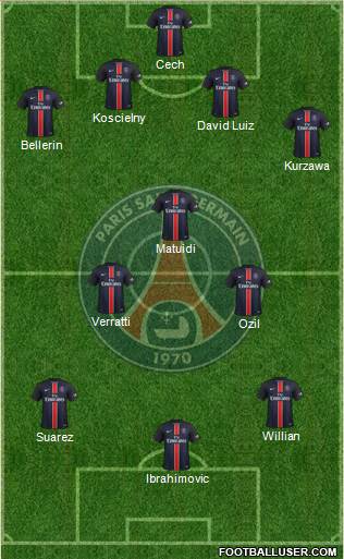 Paris Saint-Germain Formation 2016