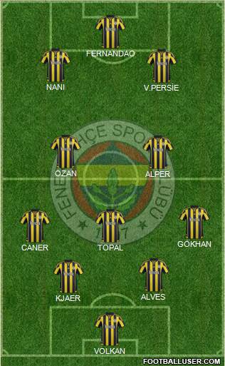 Fenerbahçe SK Formation 2016