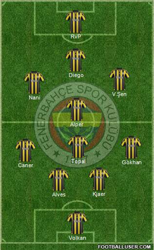Fenerbahçe SK Formation 2016