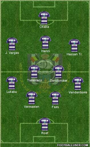 RSC Anderlecht Formation 2016