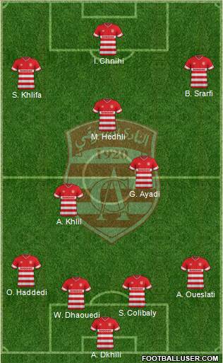 Club Africain Tunis Formation 2016